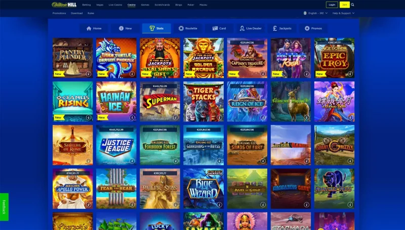 William Hill Casino bonuses